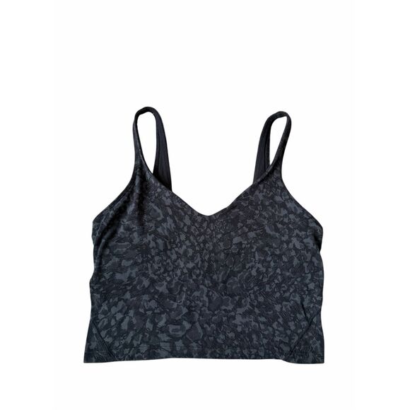 Lululemon Align Tank Wild Thing Camo Deep Coal Multi Black Gray size 6 - Picture 3 of 6